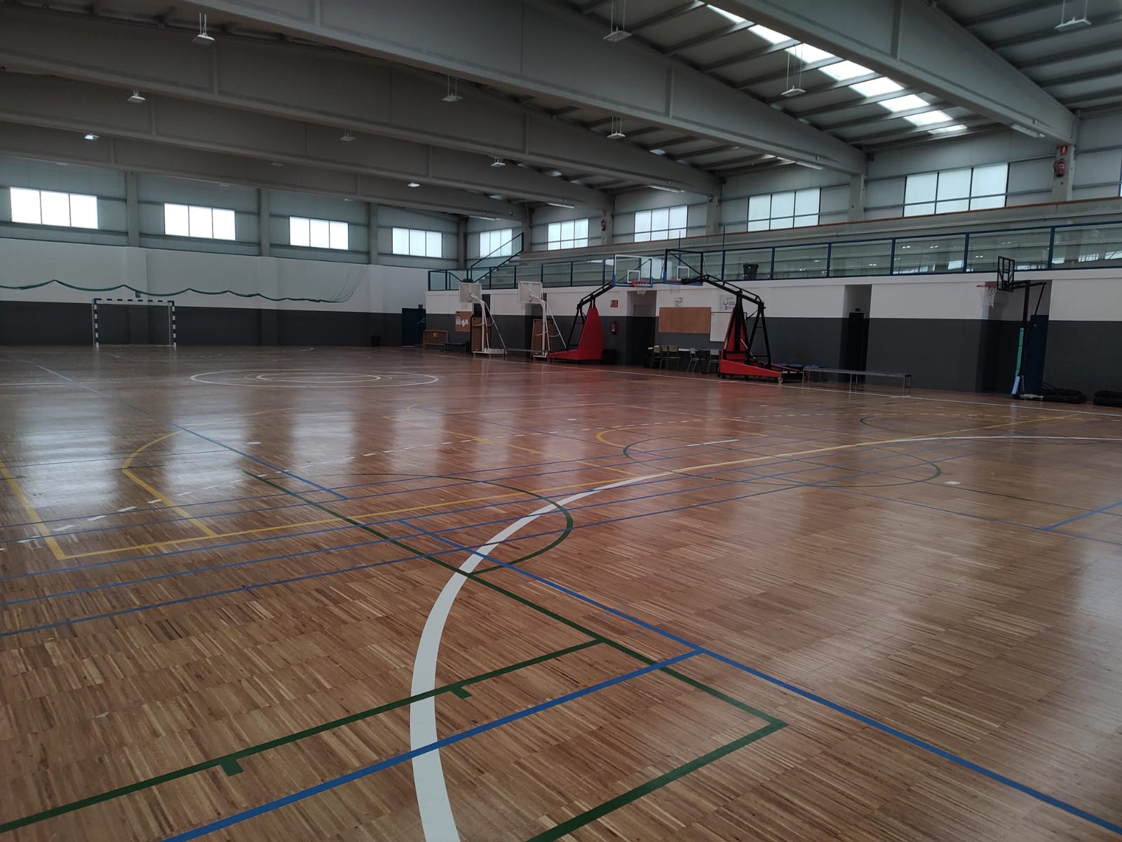 Instalaciones del Campus de Baloncesto en Galicia Clutch Basketball Camp en Ponteareas